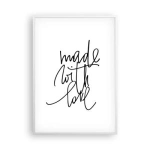 Poster in white frmae - Best Brand - 70x100 cm