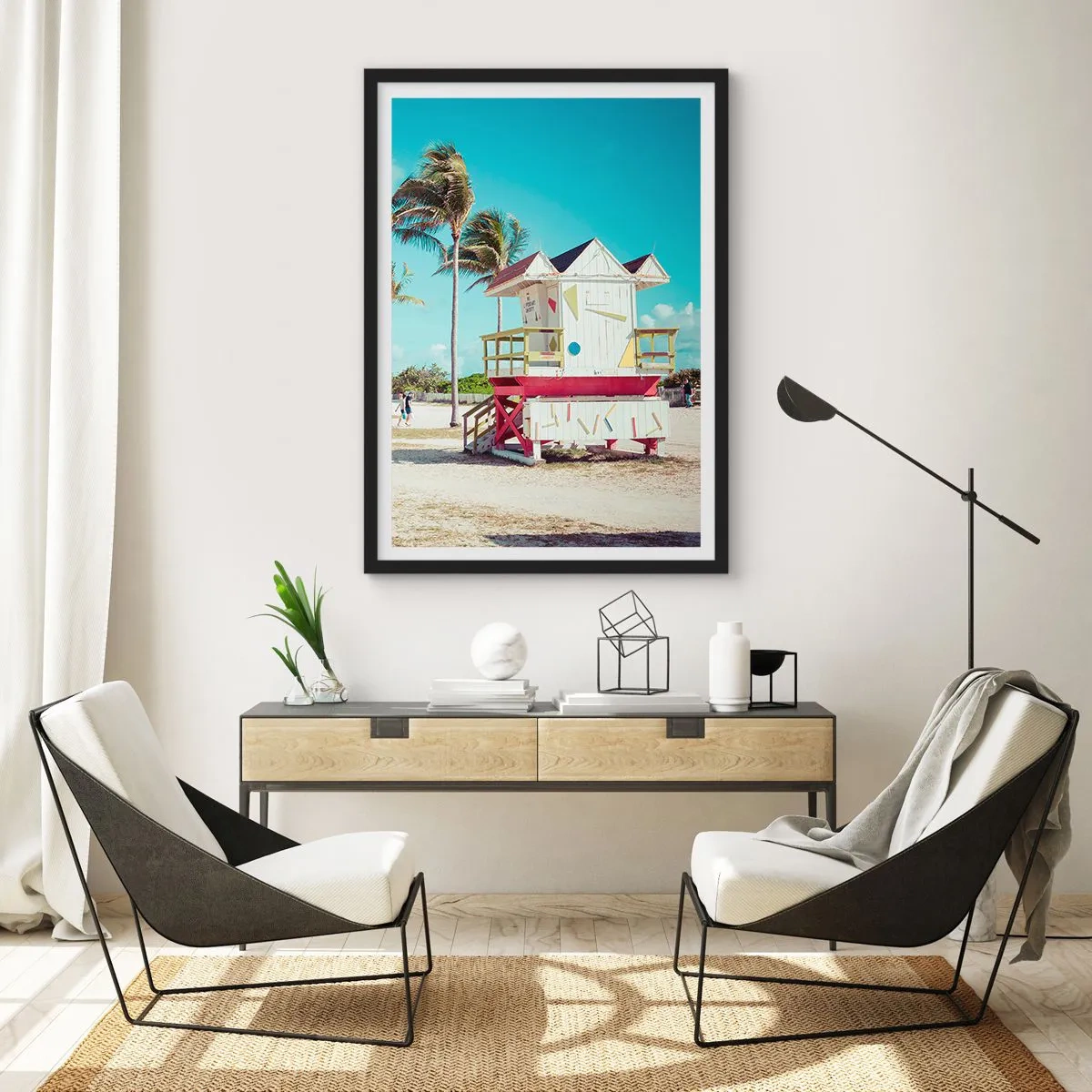 Poster in black frame - Beautiful Day before You - 40x50 cm