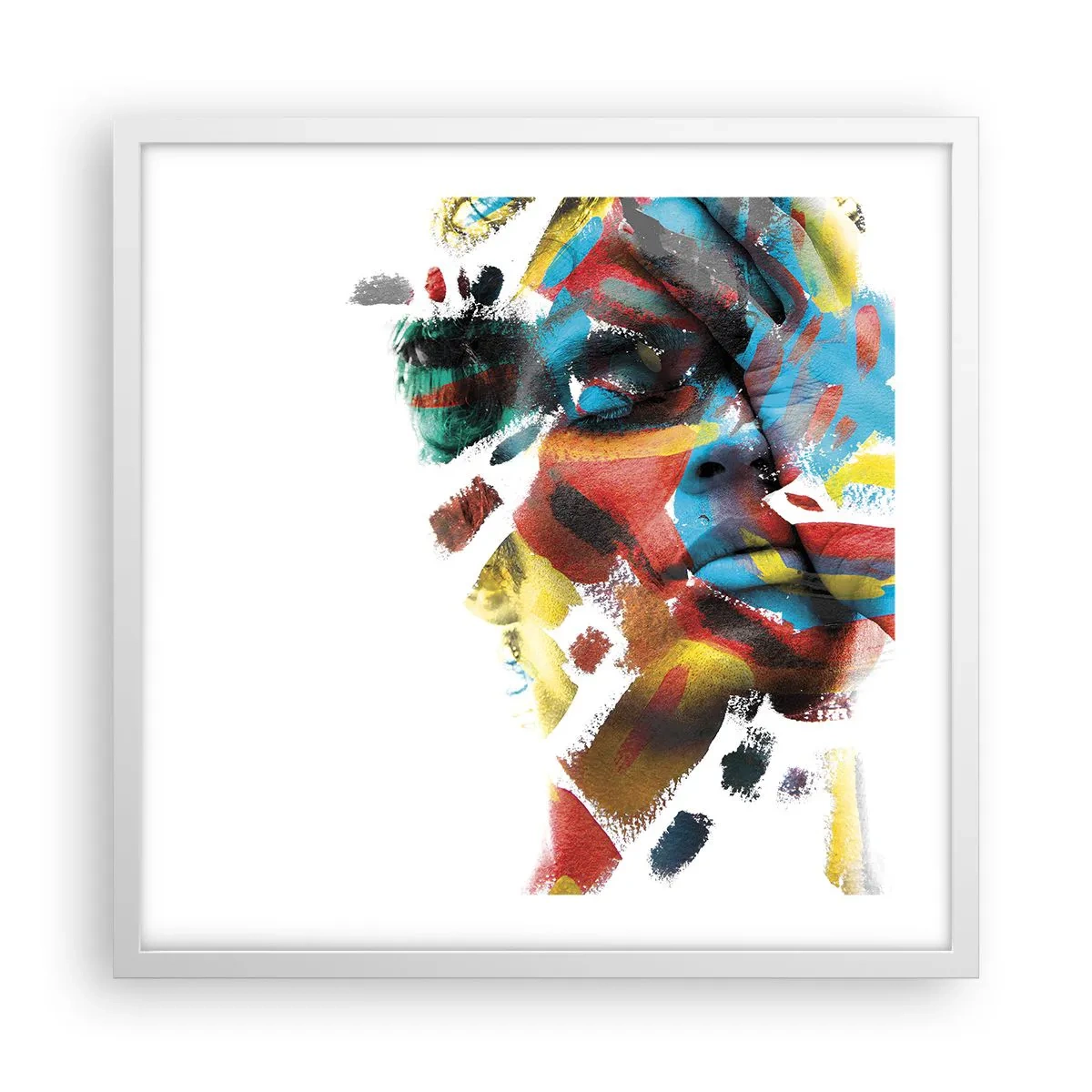 Poster in white frmae - Colourful Personality - 50x50 cm