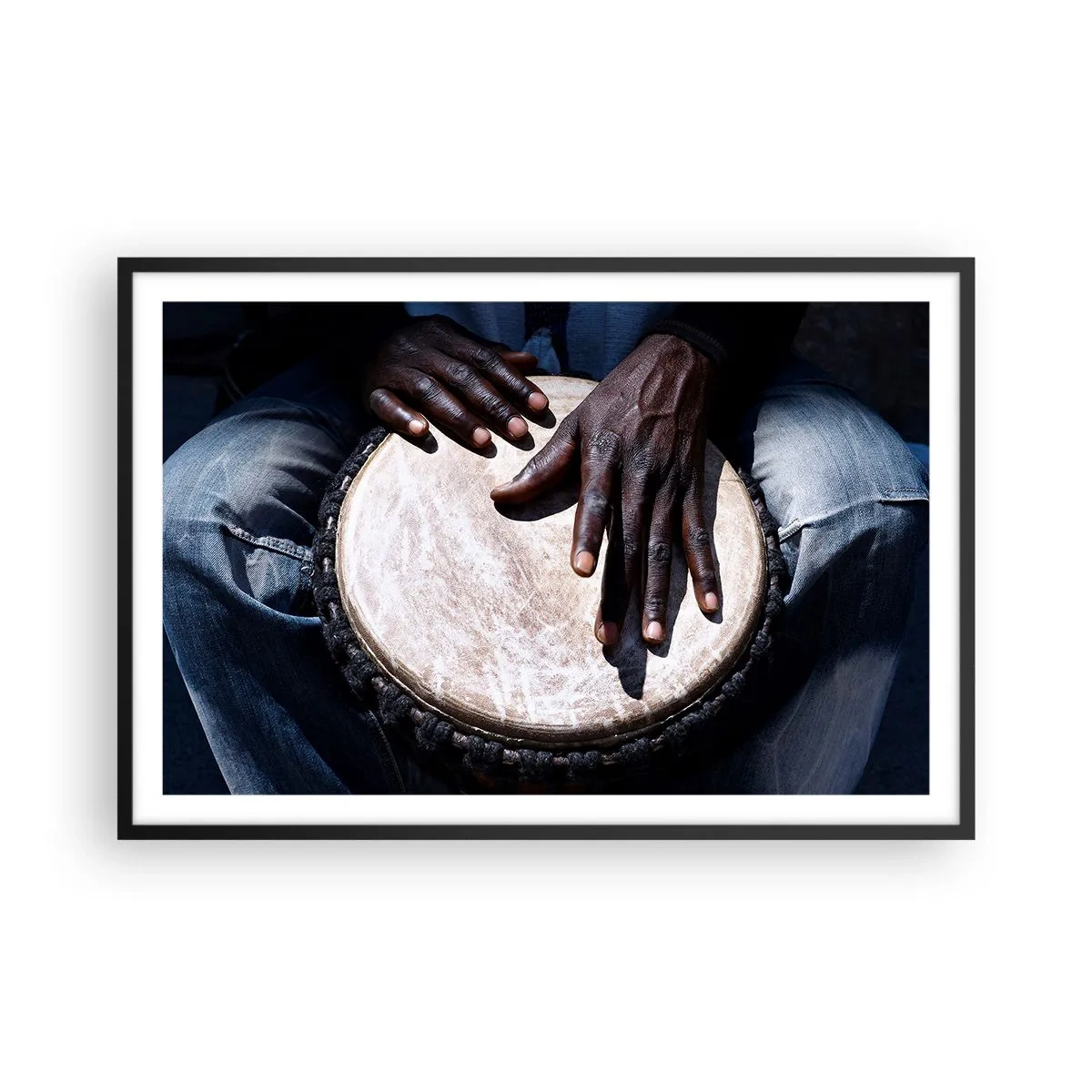 Poster in black frame - Live at Your Own Rhythm - 91x61 cm