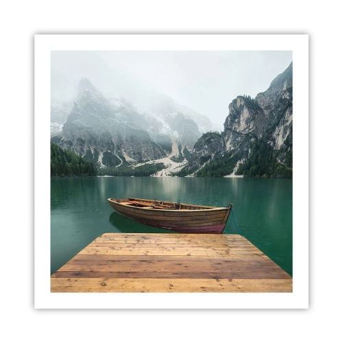 Poster - Boat Found Solitude - 60x60 cm