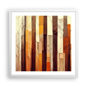 Poster in white frmae - Anthem of Forest Birds - 50x50 cm