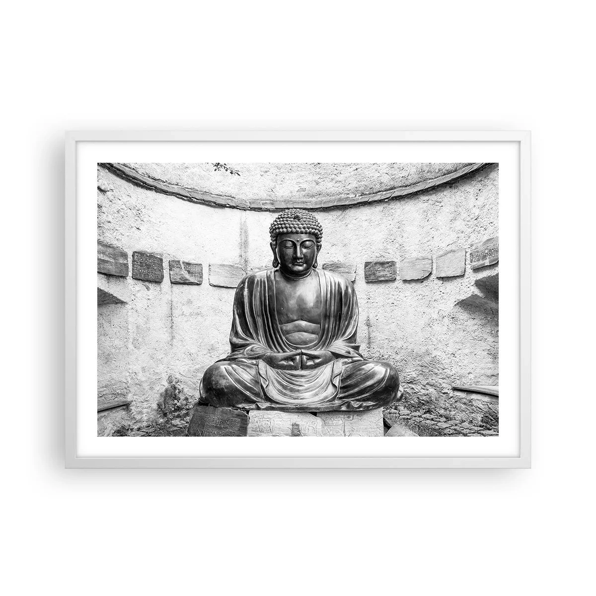 Poster in white frmae - At the Source of Peace - 70x50 cm
