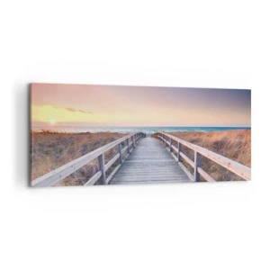Canvas picture - Baltic Evening Aurora - 100x40 cm