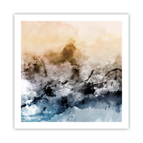 Poster - Drowned in Fog - 60x60 cm