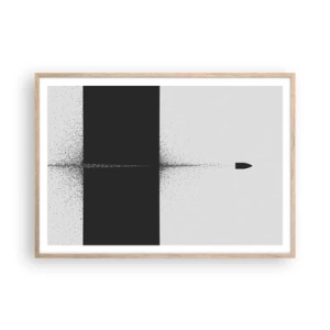 Poster in light oak frame - Straight to the Point - 100x70 cm