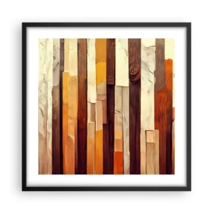 Poster in black frame - Anthem of Forest Birds - 50x50 cm