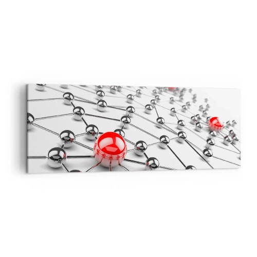 Canvas picture - Silver Net - 140x50 cm