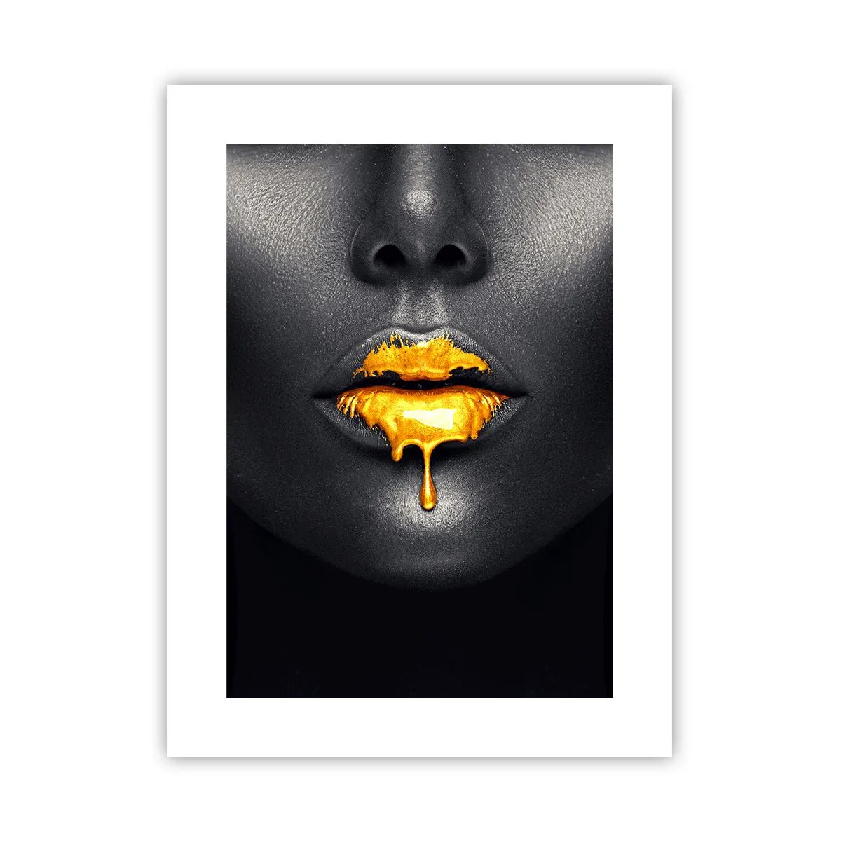 Poster - Golden Lips - 30x40 cm