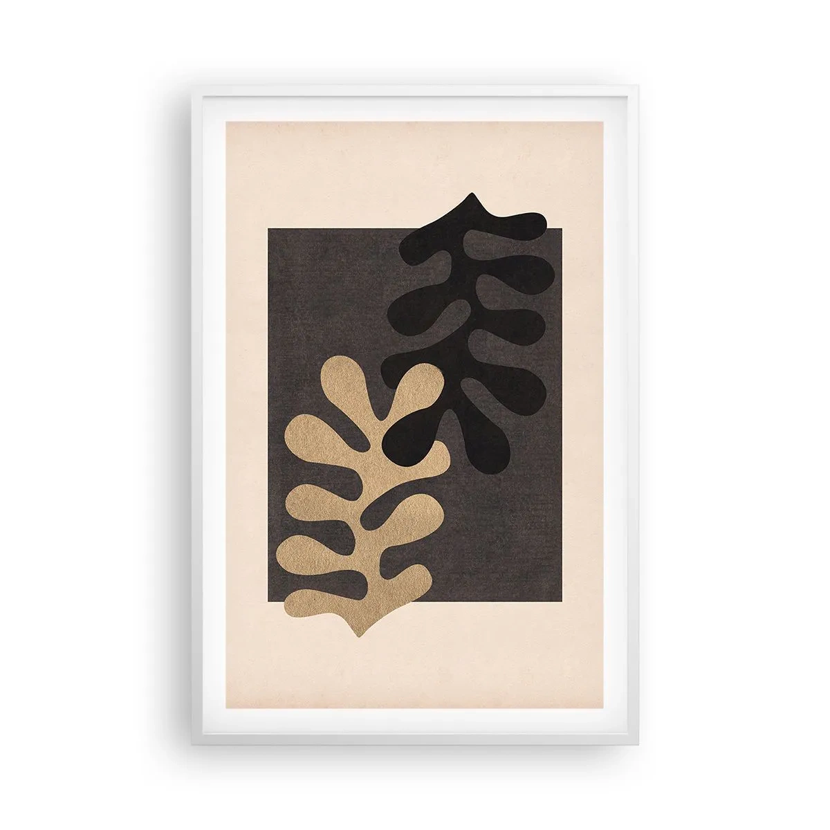 Poster in white frmae - Absence and Completion - 61x91 cm