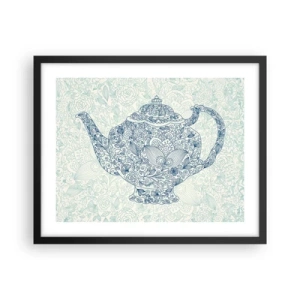 Poster in black frame - Charm of Tea - 50x40 cm