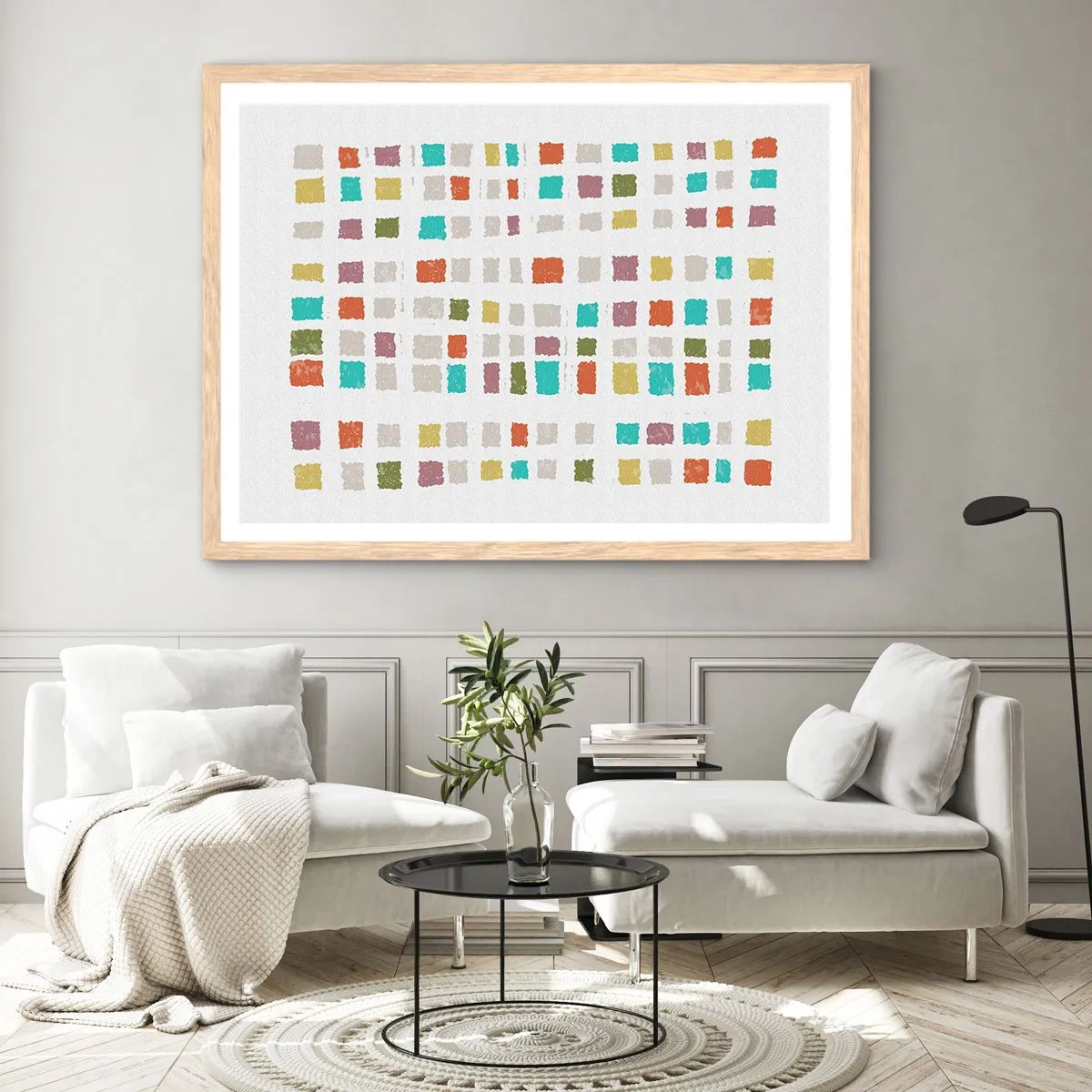 Poster in light oak frame - Unknown Game - 50x40 cm