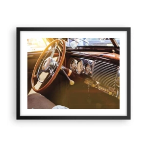 Poster in black frame - Breath of Luxury form the Past - 50x40 cm