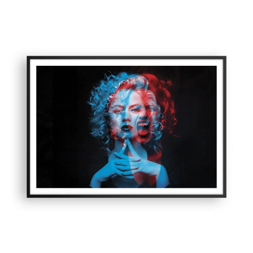 Poster in black frame - Alter Ego - 100x70 cm