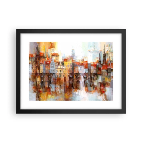 Poster in black frame - Under The Bridge It Is Also Pretty - 40x30 cm