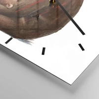 Clock face with lines