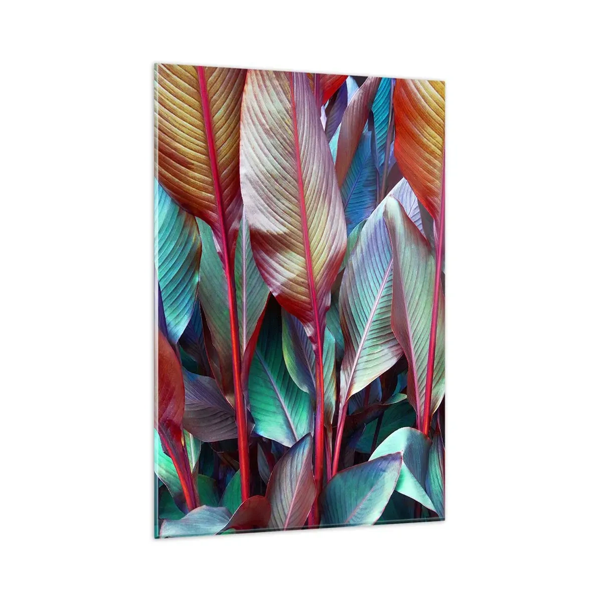 Glass picture - Colourful Thicket - 80x120 cm