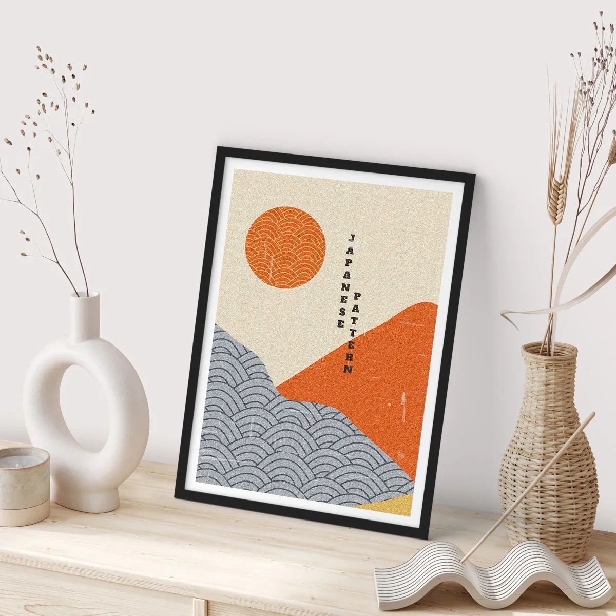 Poster in black frame - In the Japanese Spirit - 30x40 cm