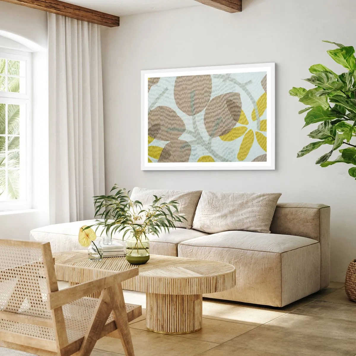 Poster in white frmae - Composition in Full Sunlight - 91x61 cm