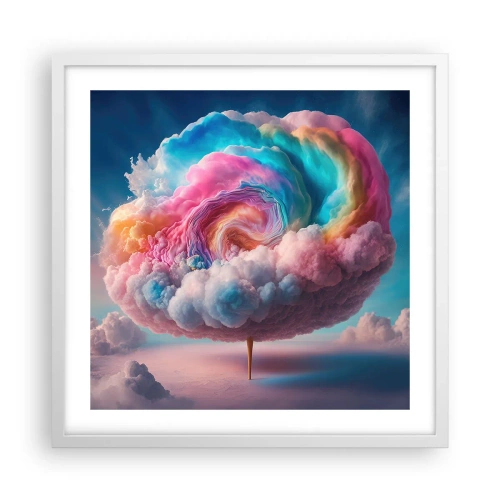 Poster in white frmae - Dream of a Funfair - 50x50 cm