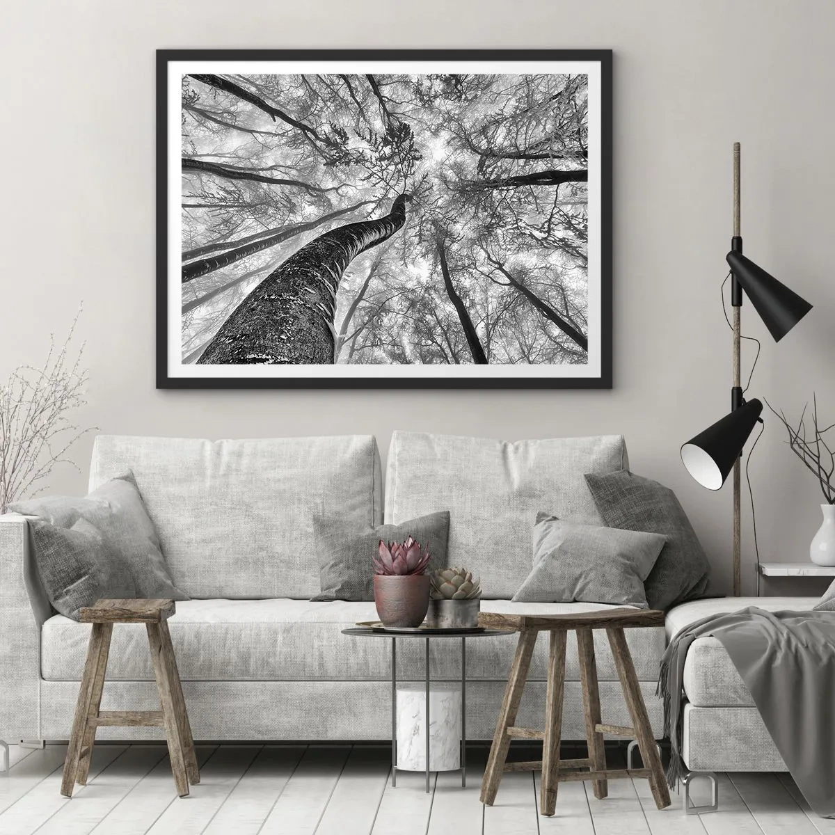 Poster in black frame - Race for the Light - 100x70 cm