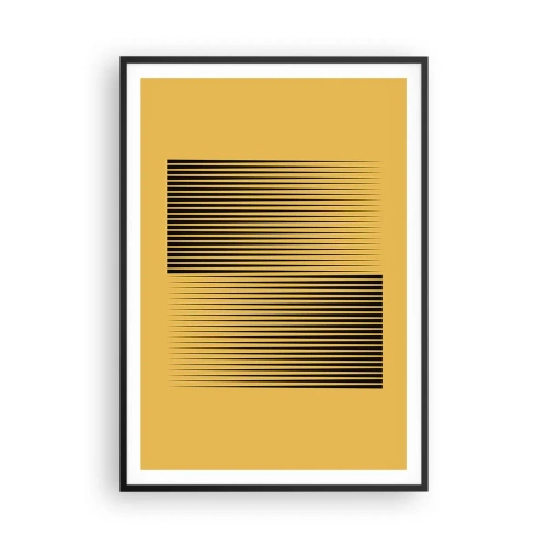 Poster in black frame - Square Opposites - 70x100 cm