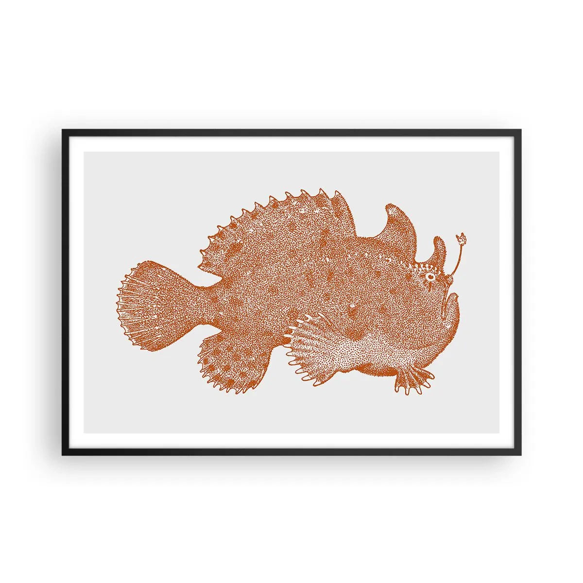Poster in black frame - Fish after All - 100x70 cm