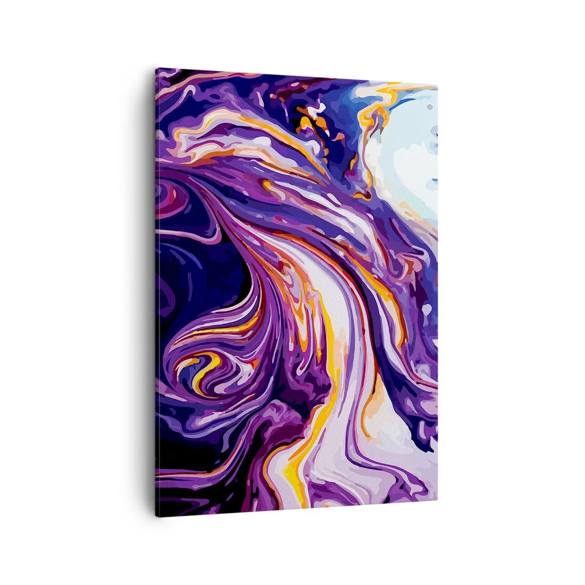 Canvas picture - Bending of Space in Purple - 50x70 cm