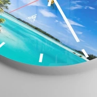 Clock face with lines