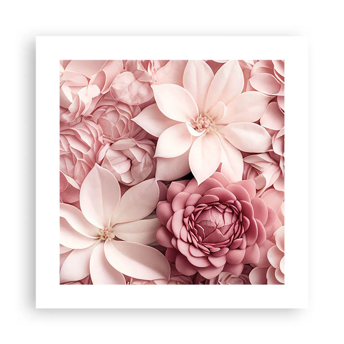 Poster - In Pink Petals - 40x40 cm