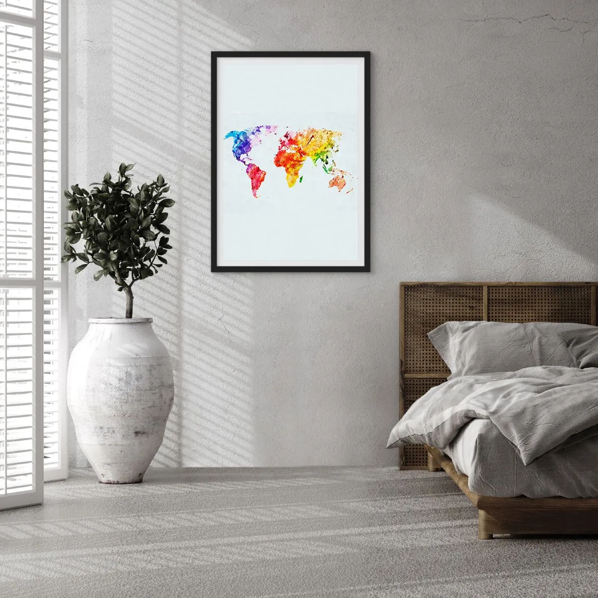 Poster in black frame - All Colours of Light - 30x40 cm