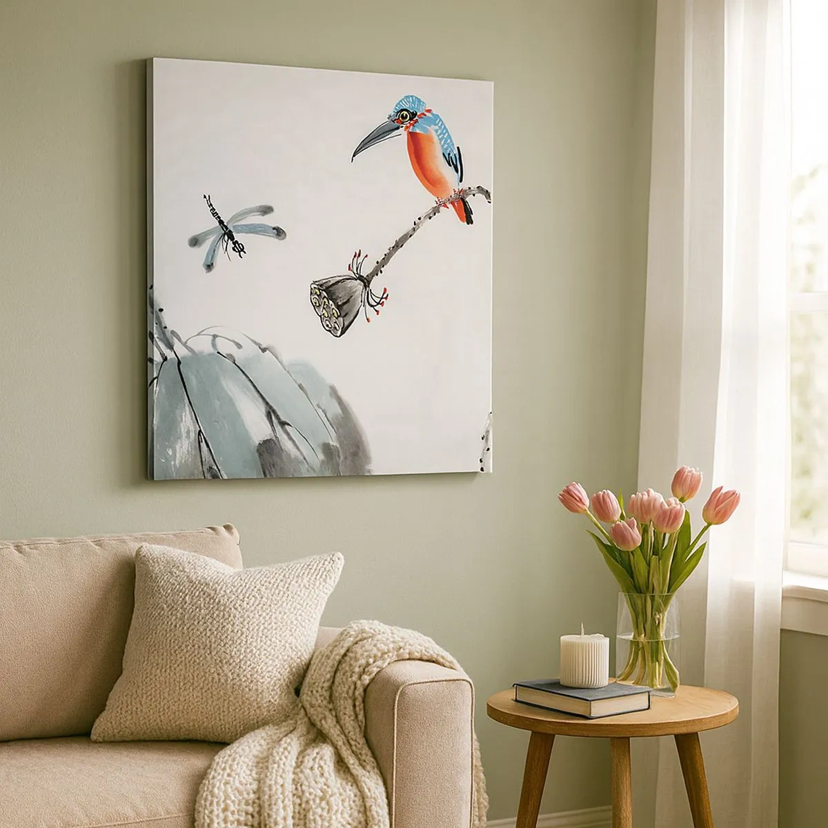 Canvas picture - Life of a Meadow - 30x30 cm