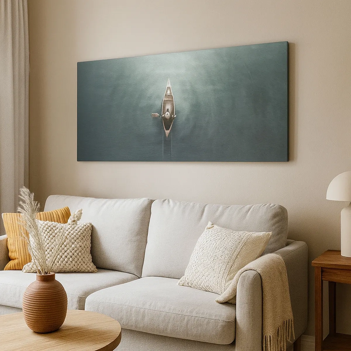 Canvas picture - Through Moon Lake - 30x30 cm