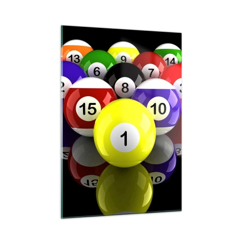 Glass picture - Different Colours of a Game - 50x70 cm