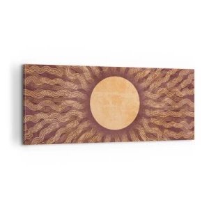 Canvas picture - Sun Icon - 100x40 cm