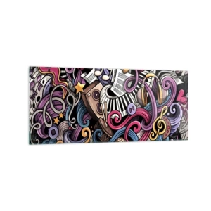 Glass picture - Complicated Melody - 120x50 cm