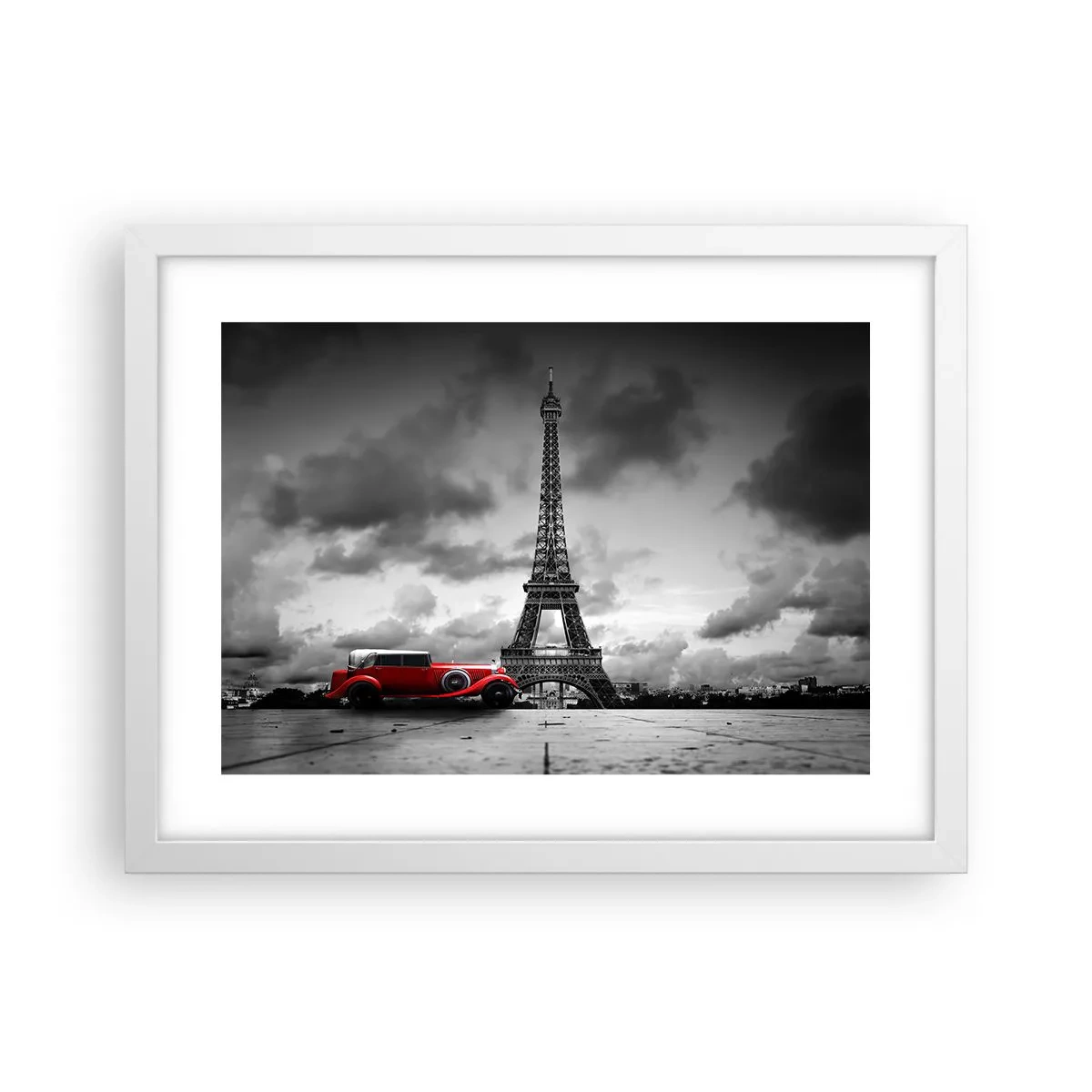 Poster in white frmae - Not So Long Ago in Paris - 40x30 cm