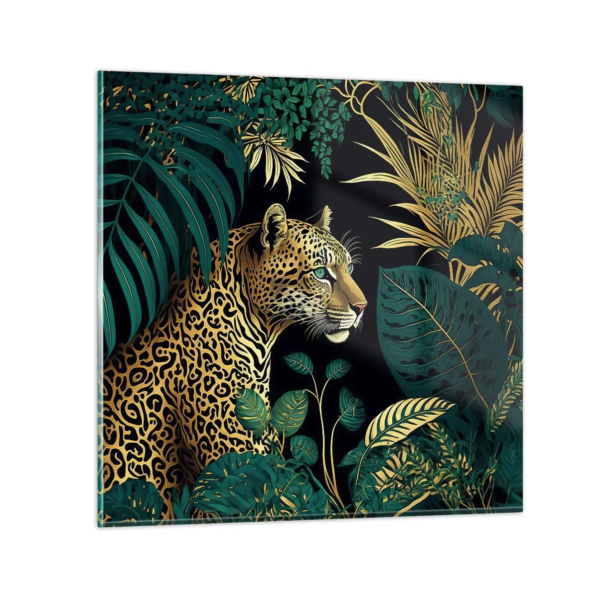 Glass picture - Host in the Jungle - 70x70 cm