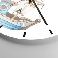 Clock face with lines