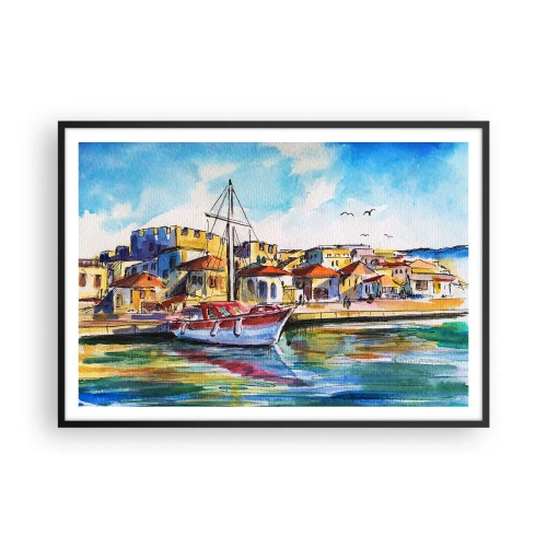 Poster in black frame - Rainbow Afternoon - 100x70 cm
