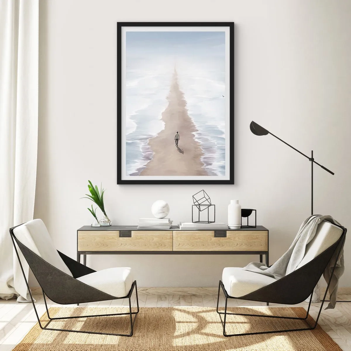 Poster in black frame - Bright Future - 30x40 cm
