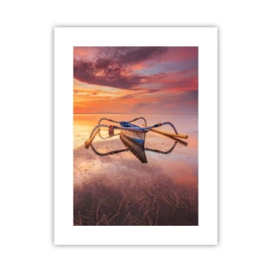 Poster - Tranquility of Tropical Evening - 30x40 cm