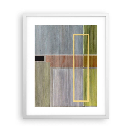 Poster in white frmae - Straight and Calm - 40x50 cm