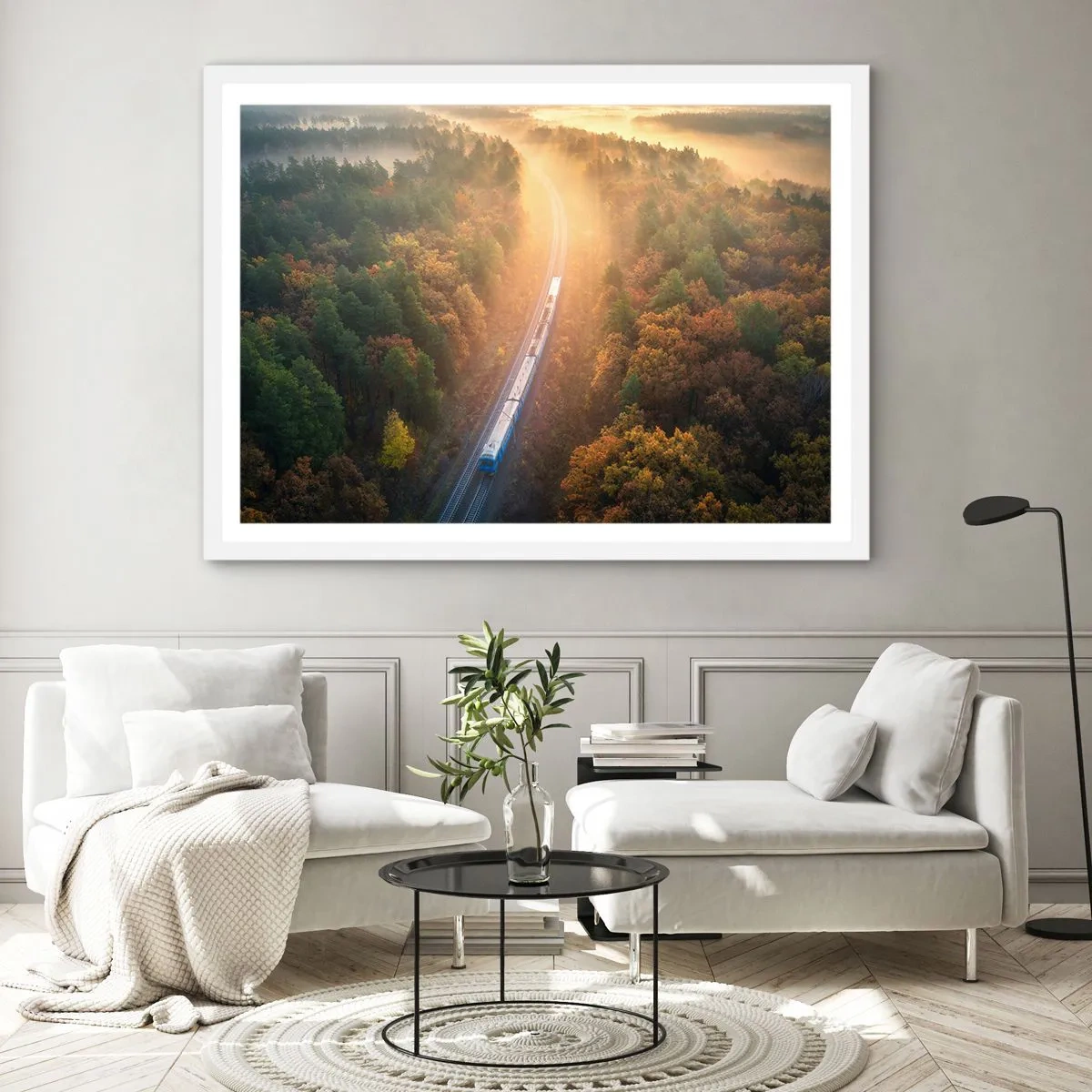 Poster in white frmae - Autumn Trip - 100x70 cm