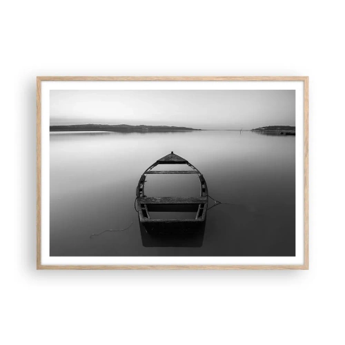 Poster in light oak frame - Longing and Melancholy - 100x70 cm