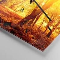 Clock face with lines