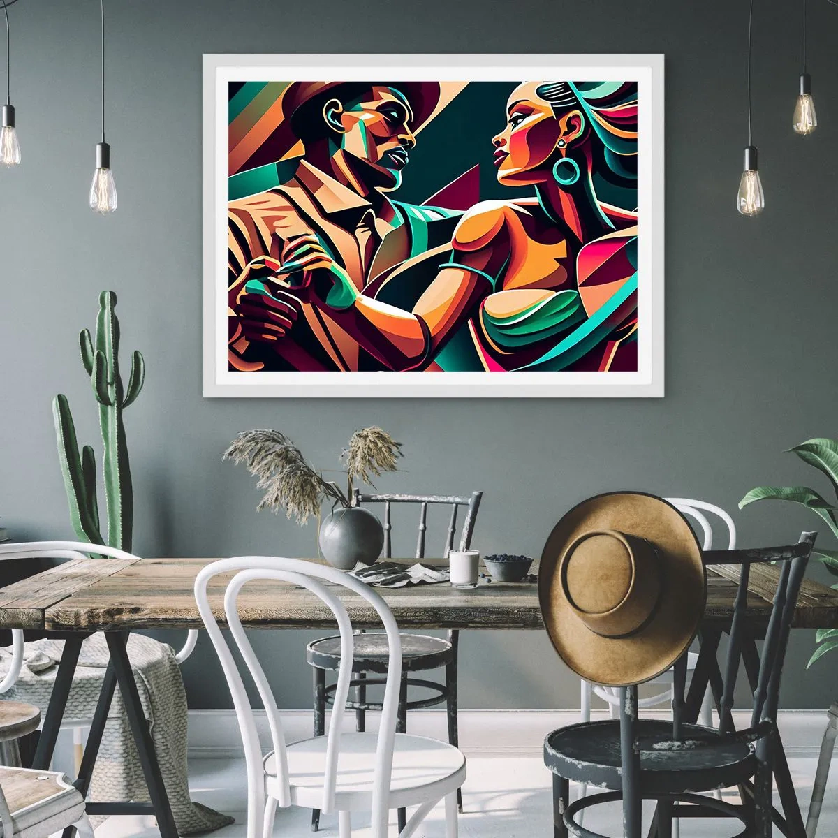 Poster in white frmae - In a Heartbeat - 91x61 cm