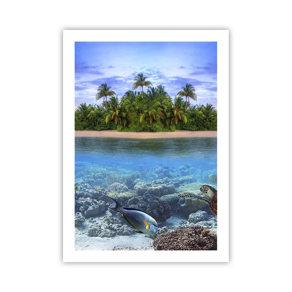 Poster - Heavenly Island Invites You - 50x70 cm