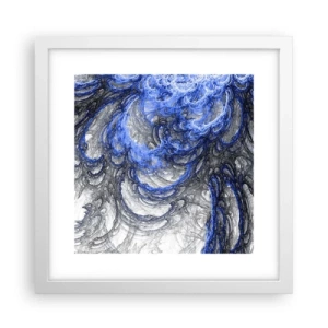 Poster in white frmae - Birth of a Wave - 30x30 cm
