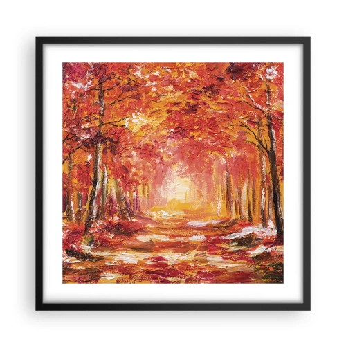 Poster in black frame - Copper Forest - 50x50 cm